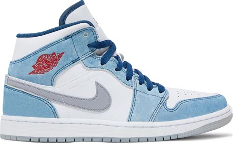 nike jordan blauw mid|jordan 1 french blue.